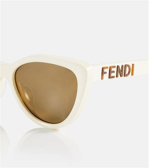 fendi sunglasses cat eye 2016|Fendi cat eye sunglasses white.